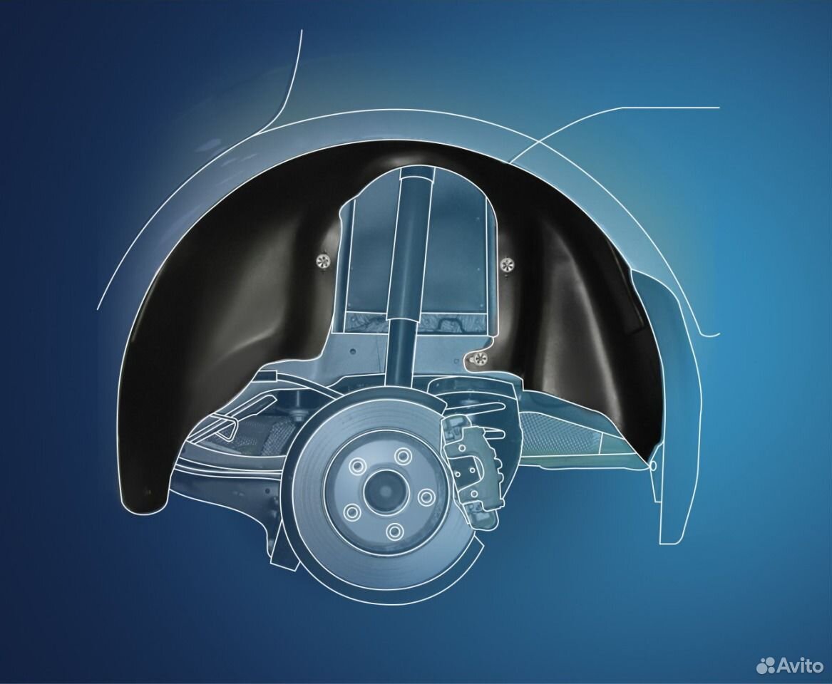 Подкрылки (задние) на renault Sandero Stepway