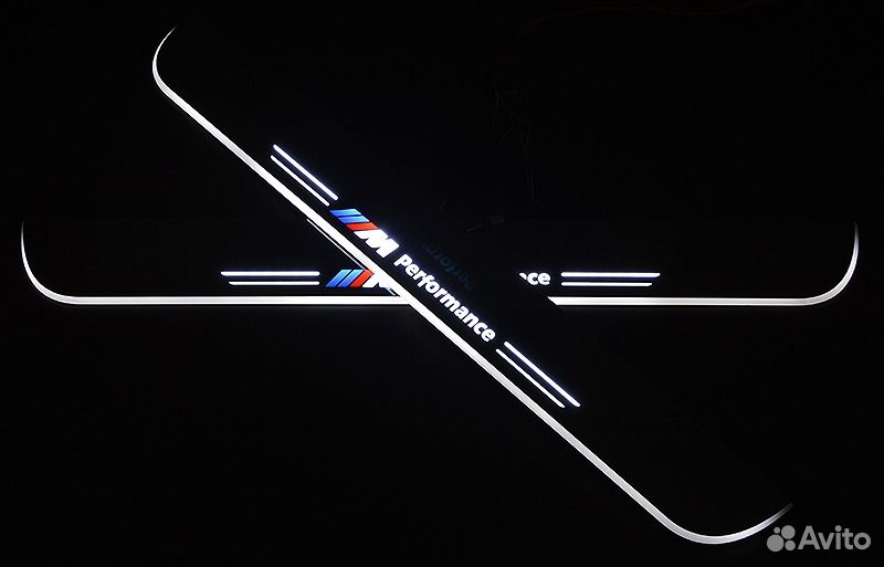Накладки на пороги Premium для BMW 5 F10/F18 (бела