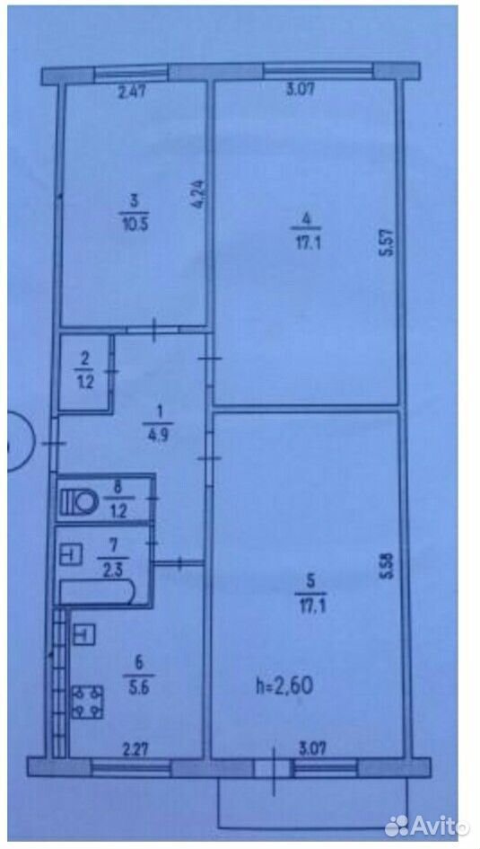 Купить квартиру в Керчи 3х комнатную Аршинцево.