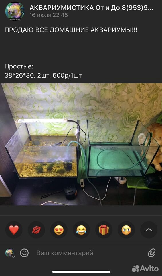 Аквариумы до 700л купить на Зозу.ру - фотография № 2