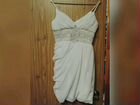 Свадебное платье цвета айвори, на тонких лямках, р объявление продам