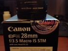 Продам объектив Canon EF-M 28 mm объявление продам
