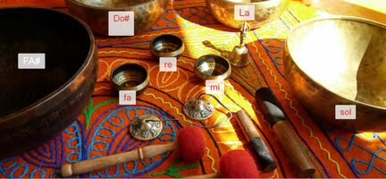 Тибетские поющие чаши, гармоничный комплект