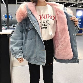 Куртка Женская Утепленная Джинсовая для девочки