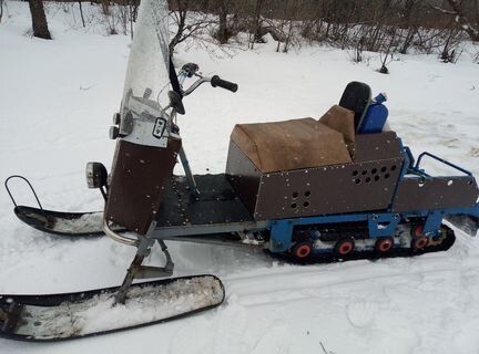 Мотобуксировщик с лыжным модулем