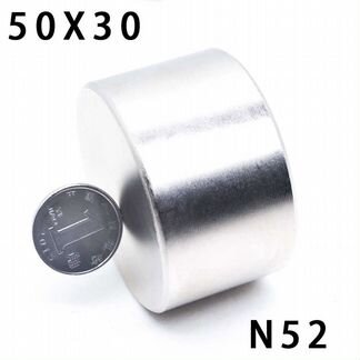 Магнит неодимовый мощный N52 50*30