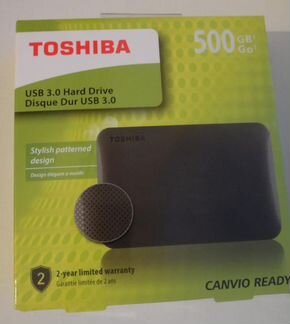 Toshiba Canvio Ready 500Gb Black USB 3.0 новый