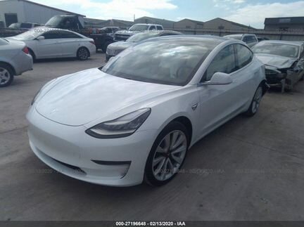 Tesla Model 3 AT, 2020, битый, 1 600 км