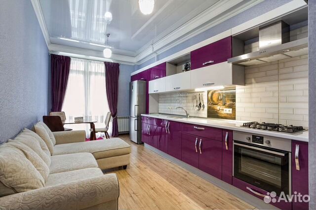 

1-к. квартира, 60 м², 2 кровати