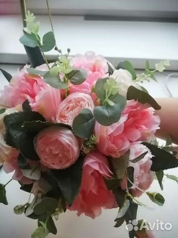 Букет-дублер для невесты и бутоньерка для жениха