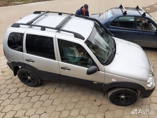 Багажник на крышу Нива Шевроле Хантер, черный