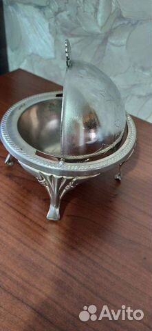 Приборы столовые, икорница металл