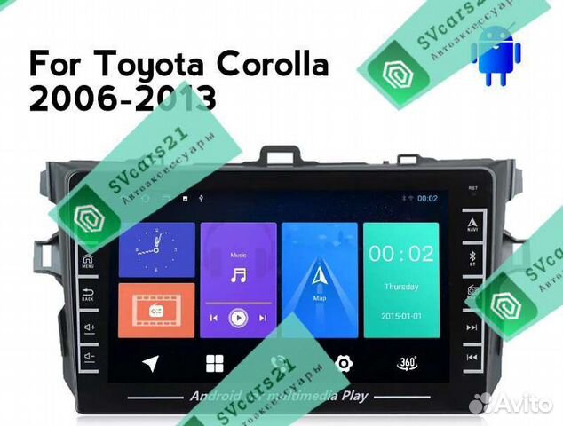 Toyota Corolla 2006-2013 Android 8