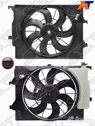 Диффузор радиатора В сборе хундай соларис 2 2017