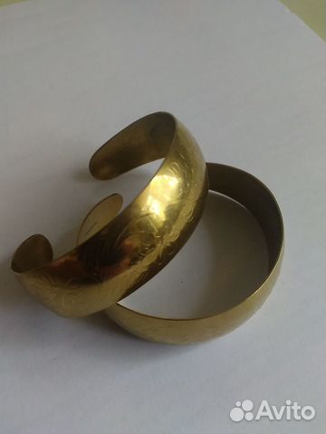 Браслет скоба СССР под золото