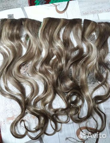 Накладные пряди на заколках