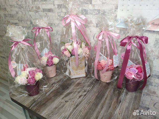 Неувядающие букеты из мыльных цветов