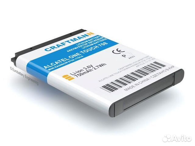 Аккумулятор craftmann для alcatel ONE touch 223