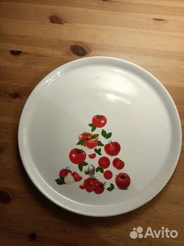 Блюдо большое для пиццы, пирогов, стекло