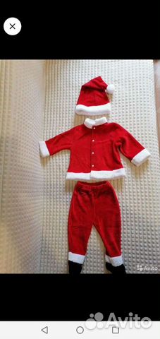 Костюм деда мороза детский