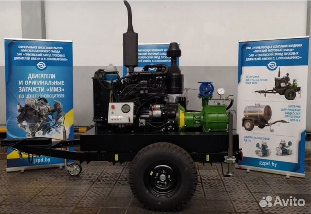 Дизельная насосная станция 144 куба/час, на шасси
