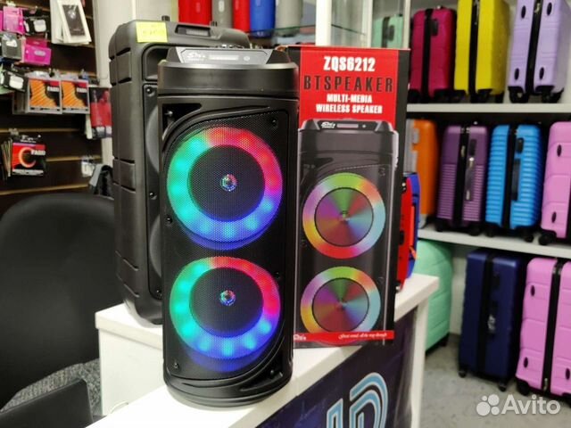 Большая мощная портативная беспроводная колонка