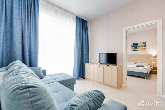 

1-к. квартира, 40 м², 2 кровати