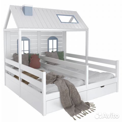 Детская выдвижная кровать для двоих