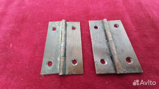 Петли латунные декоративные для бани мебели винтаж