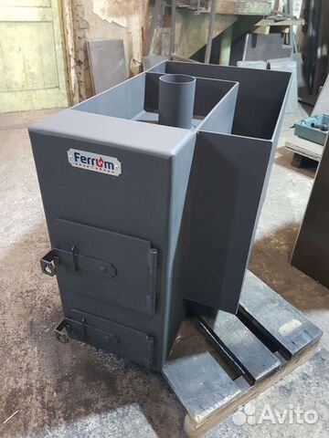 Печь для бани Обь с угловым баком для воды