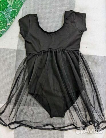 Купальники гимнастические детские черные 32, 34р