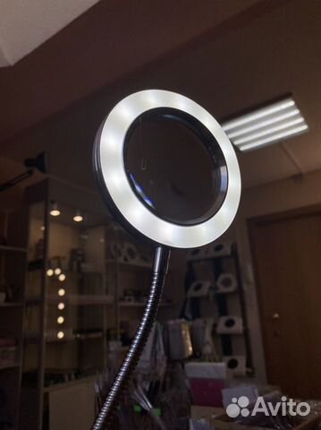 Лампа лупа настольная