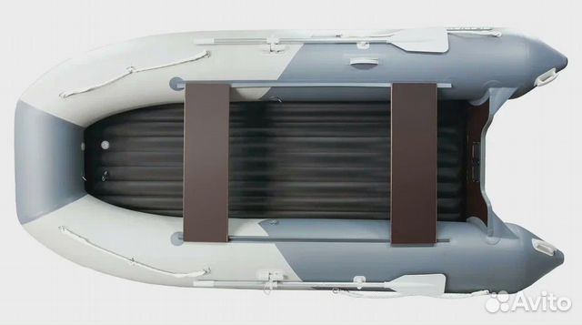 Лодка пвх Нднд Gladiator E420S светло-темно серая