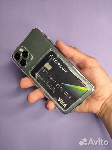 Чехол на iPhone с карманом для карт