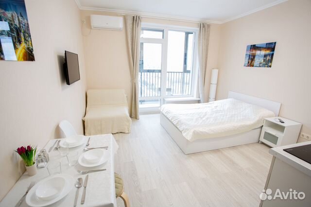 

Квартира-студия, 27 м², 2 кровати