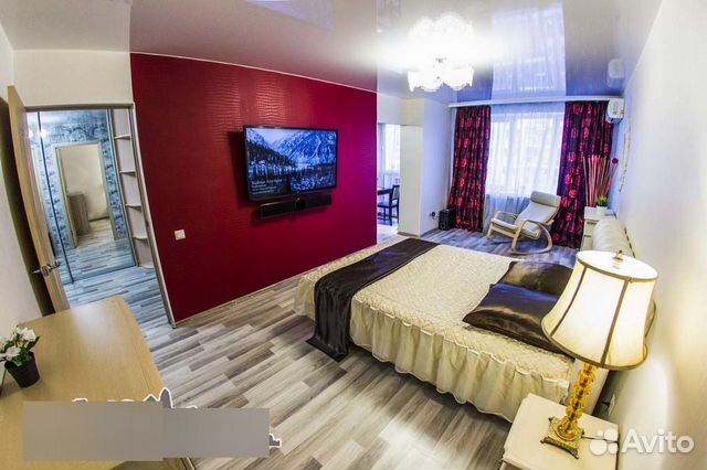 

1-к. квартира, 43 м², 2 кровати