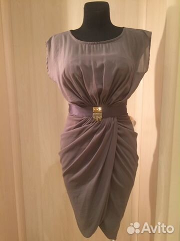 Роскошное новое дымчатое платье Elisabetta Franchi