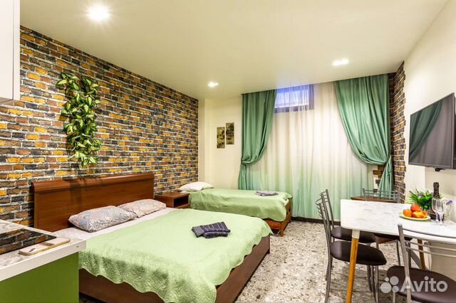 

Квартира-студия, 25 м², 2 кровати