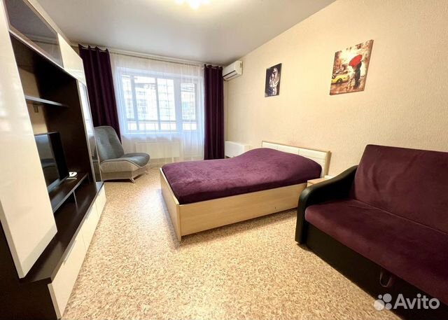 

1-к. квартира, 40 м², 2 кровати