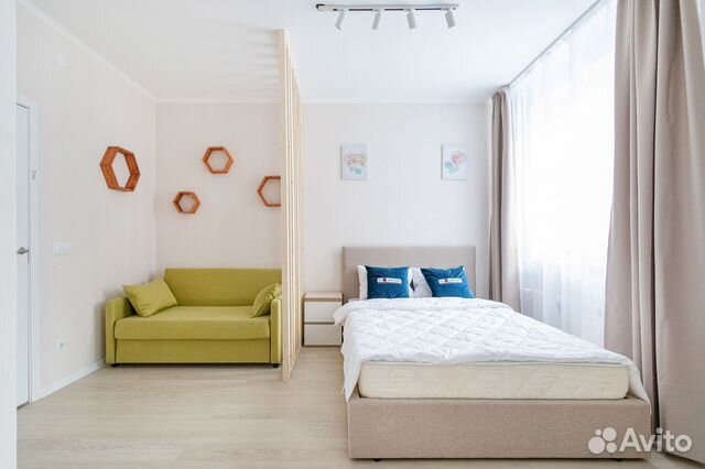 

Квартира-студия, 28 м², 2 кровати
