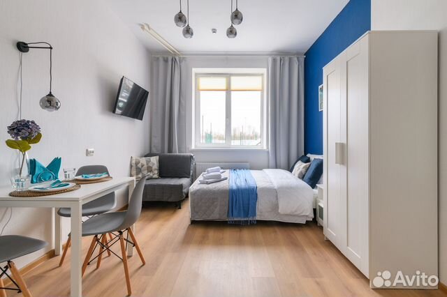

Квартира-студия, 19 м², 2 кровати