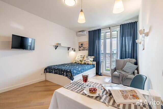 

Квартира-студия, 25 м², 2 кровати