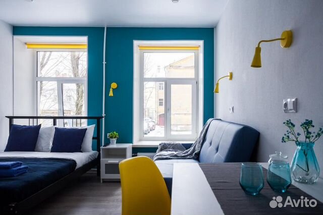 

Квартира-студия, 18 м², 2 кровати