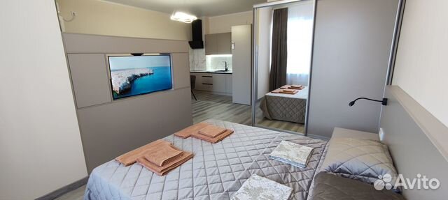

Квартира-студия, 44 м², 2 кровати