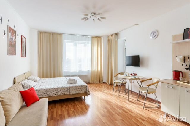 

Квартира-студия, 35 м², 2 кровати