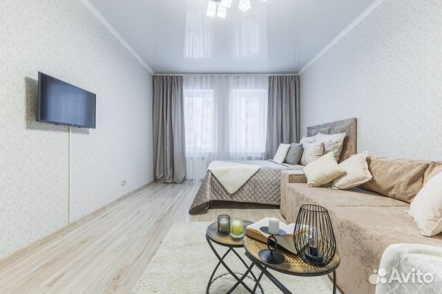 

1-к. квартира, 42 м², 2 кровати