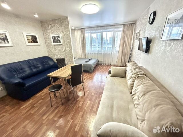 

Квартира-студия, 32 м², 3 кровати