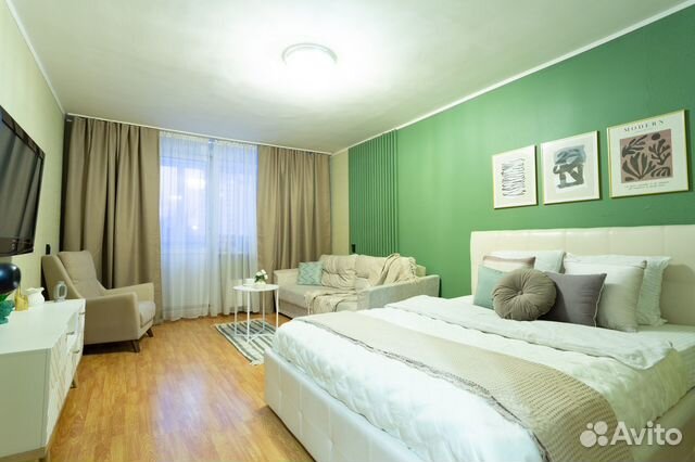 

1-к. квартира, 42 м², 3 кровати