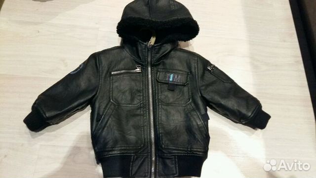 Куртка кожаная Tout 1 monde р.80см Куртка кожаная Tout 1 monde р.80см