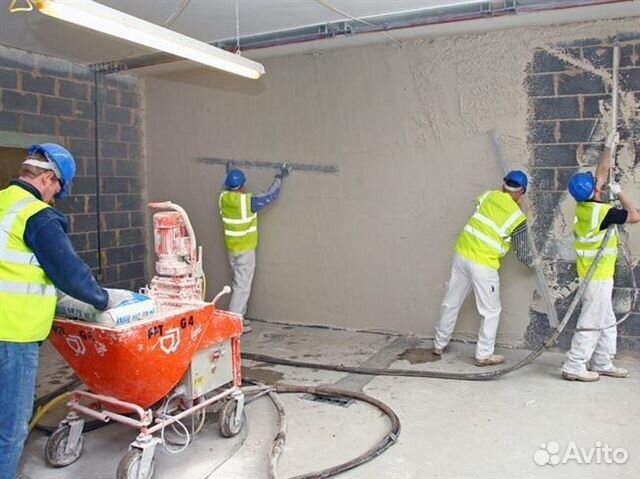 Механизированная штукатурка стен Механизированная штукатурка стен